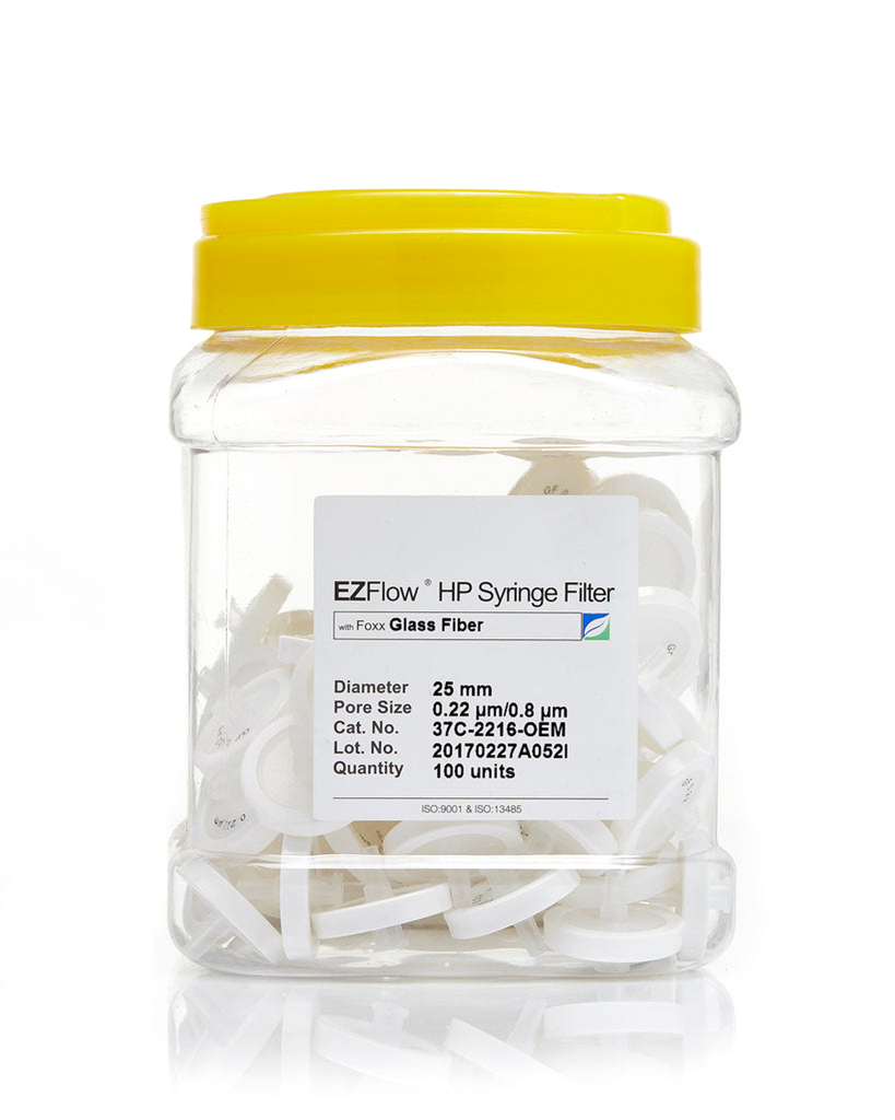 Foxx Life Science Glass Fiber Filter, 25mm, .22um