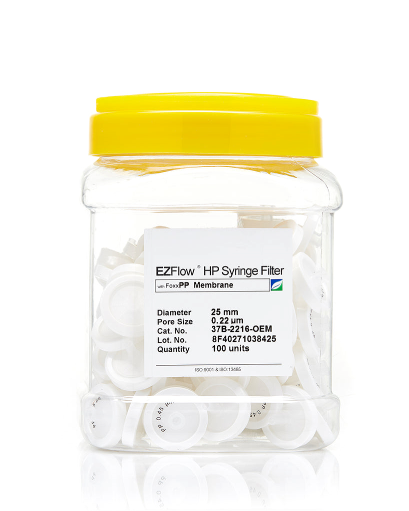 Foxx Life Science PP Syringe Filter, 25mm, .22um