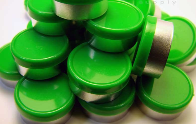 20mm Flip Top Aluminum Seal - Green Bright (Qty. 1000)