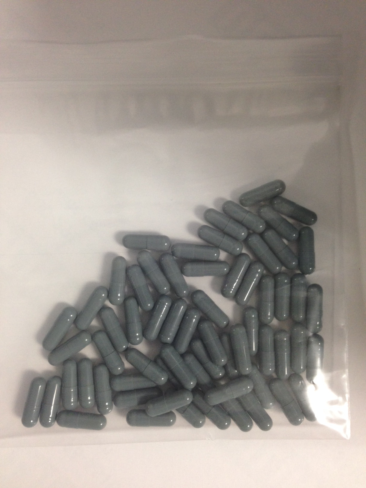 Gray Empty Gelatin Capsules Size 1, Bag of 500