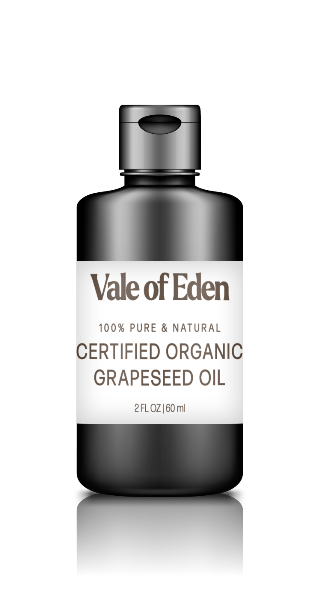 Grapeseed Oil, Certified Organic, Filtered, Hexane Free, 2oz/60ML