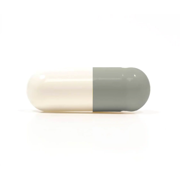 Gray/White Empty Gelatin Capsules, Size 0, Qty. 500, (Premium Color)