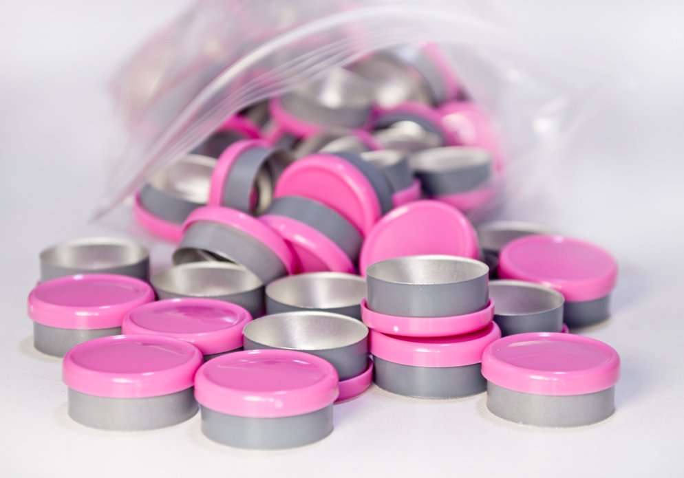 20mm Dual Tone Flip Top Seal (Pink/Charcoal) Qty.1000