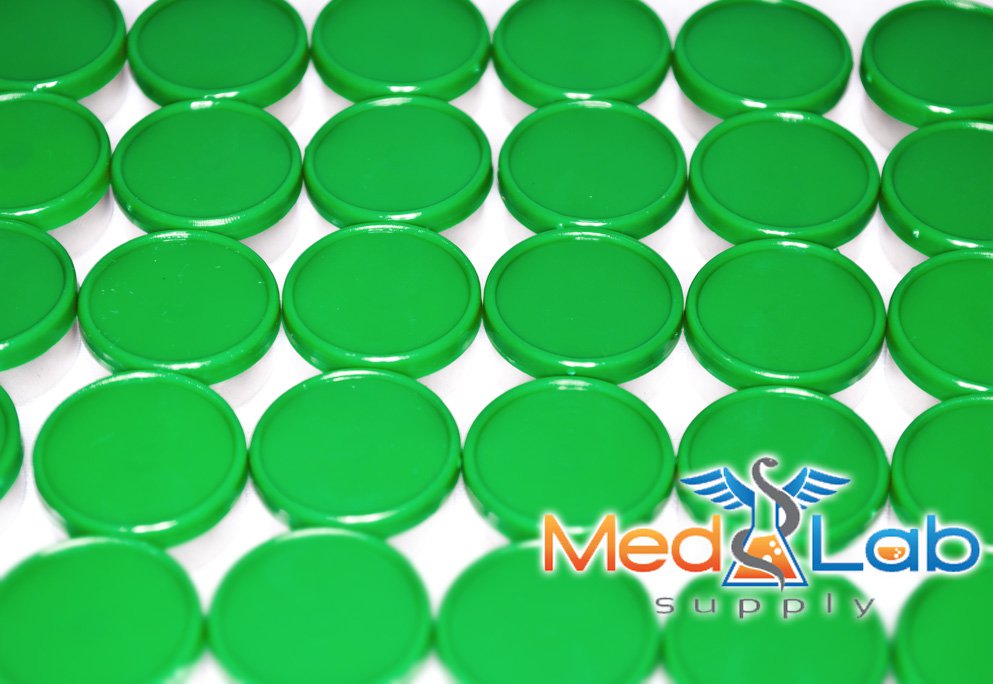 20mm Flip Top Aluminum Seal - Dark Green (Qty. 100)