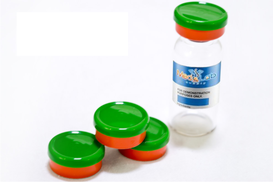 20mm Dual Tone Flip Top Seal (Hunter Green/Orange) Qty.25