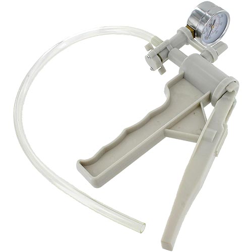 Hand Vacuum Pump with Pressure Gauge