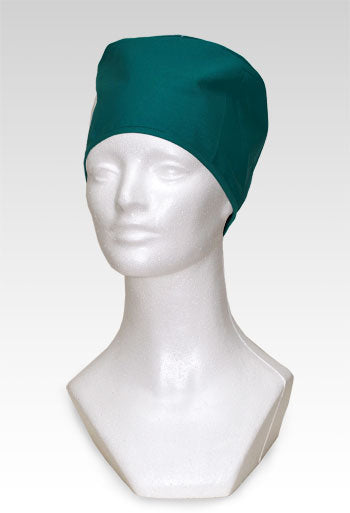 Unisex Tie Back Scrub Hat - Hunter Green