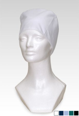 Unisex Tie Back Scrub Hat - White