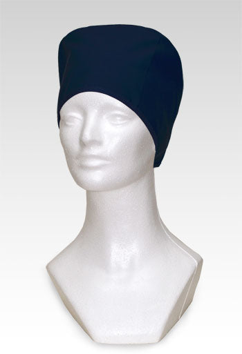 Unisex Tie Back Scrub Hat - Black
