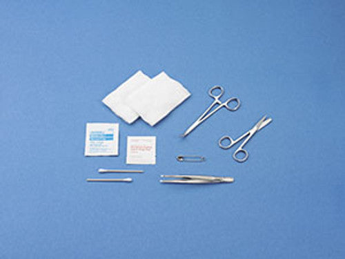 General Purpose Sterile Instrument Tray, with Curved Kelly Hemostat, 754