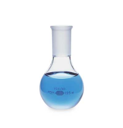 125ml, Kimax Boiling Flask, 25055-125 (Qty. 1)