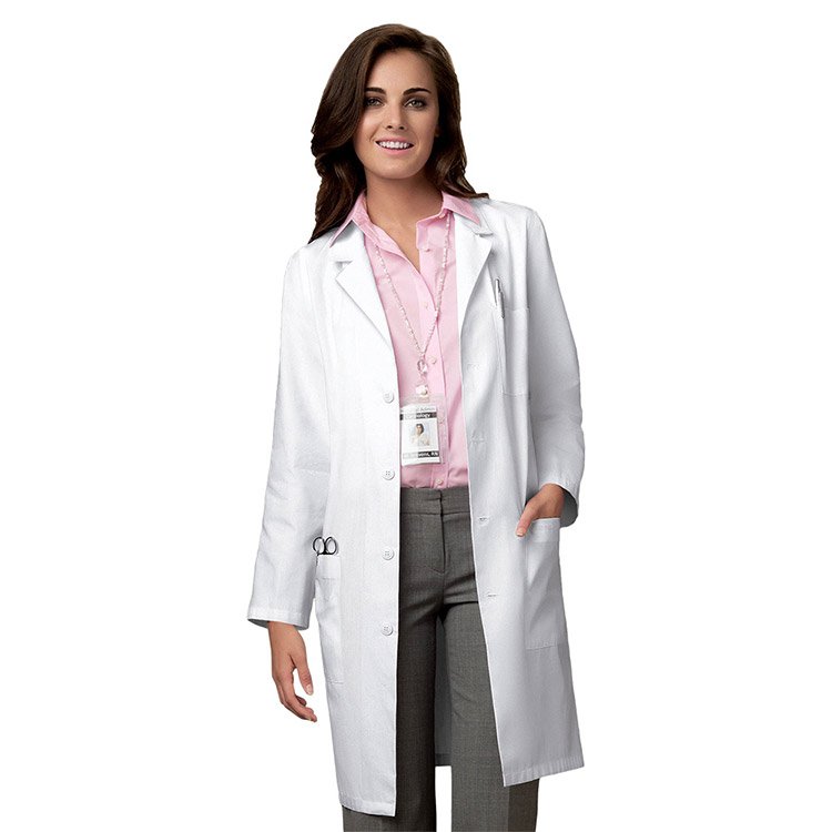 Unisex Basic White Lab Coat-Extra Small