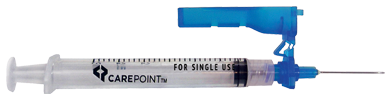 Carepoint Safety 1ml x 23g x 1" needle, Box of 50, 35-8204