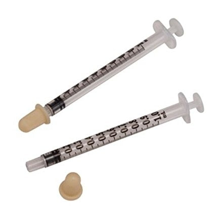 Monoject Oral Dispensing Syringe, 1cc, Clear, 100/BX