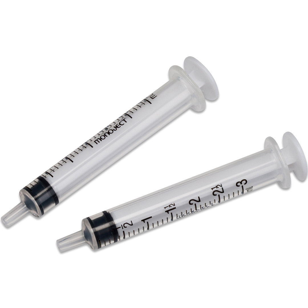 Monoject Oral Dispensing Syringe, 1cc, Clear, 100/BX
