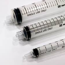 Nipro 3cc Syringe Only, Luer Slip, Box of 100