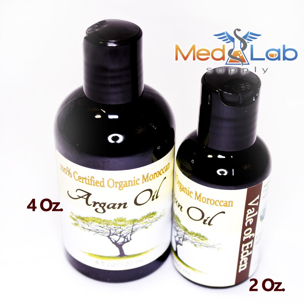 Moroccan Argan Oil-Certified Organic, Virgin, Cold Pressed 2oz w/pump