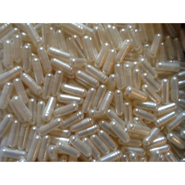 Metallic Pearl Gelatin Capsules Size 0, 2500 count in Resealable Pouch