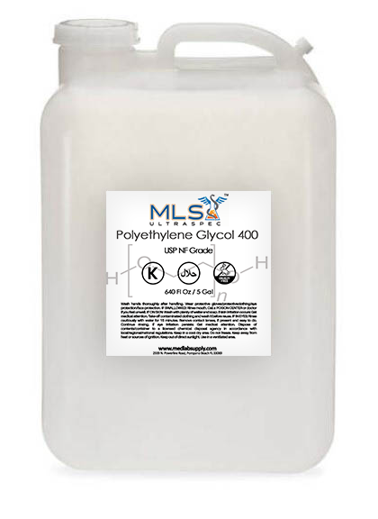 Polyethylene Glycol 400, NF, FCC, 5 Gallons