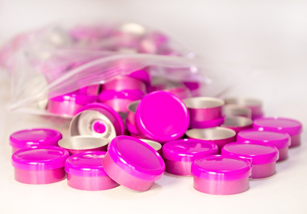 20mm Dual Tone Flip Top Seal (Purple/Light Purple) Qty.100