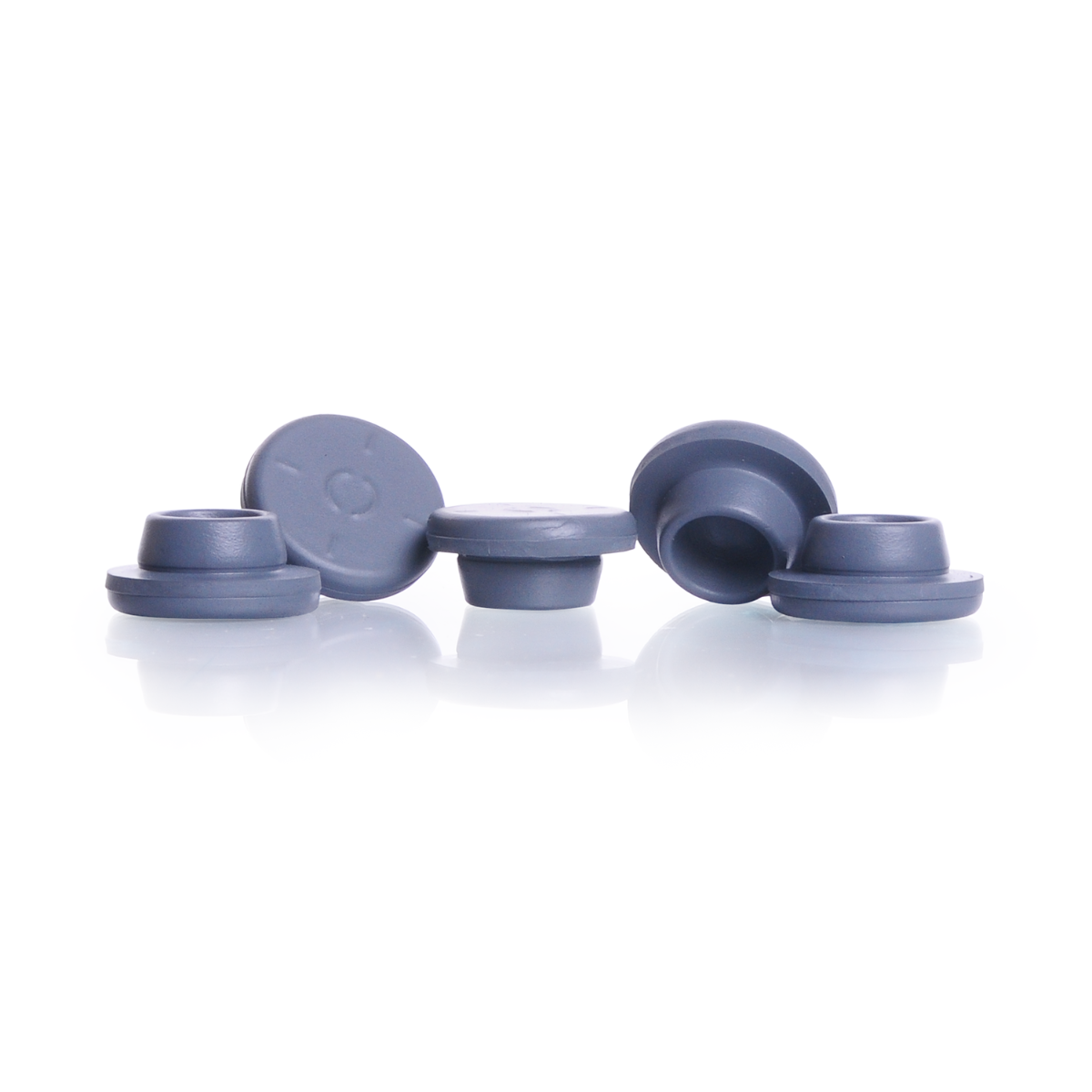Gray Butyl Rubber Snap On Stopper, 20mm, Bag of 1000