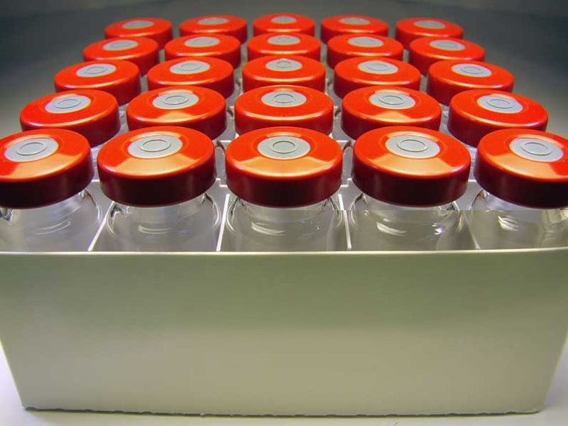 10ml Clear Sealed Sterile Glass Vial-Red (Qty. 25)