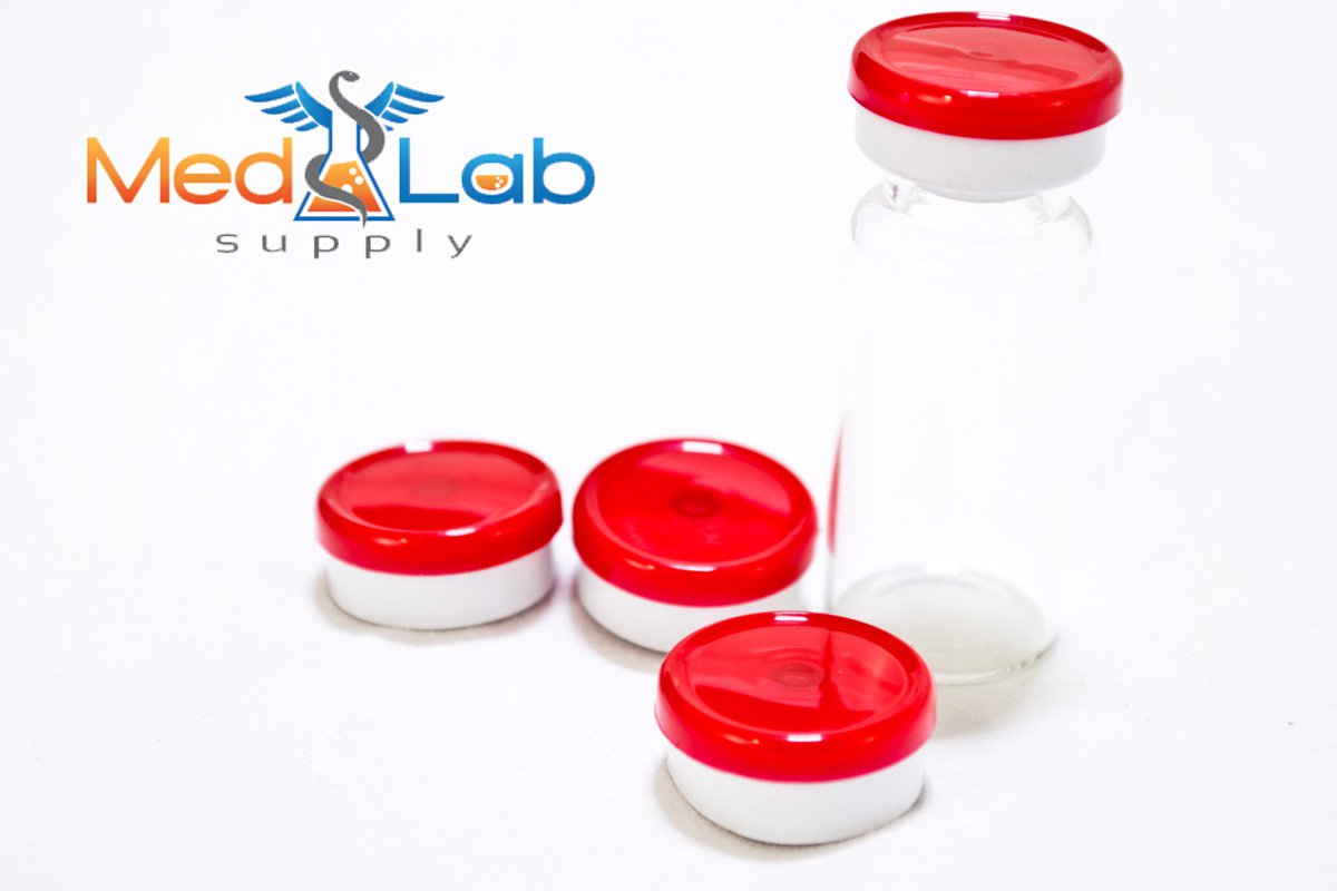 20mm Dual Tone Flip Top Seals (Red/White) Qty. 100