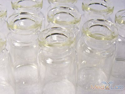 MLS 10ml Short Tubular Clear Glass Serum Vials (Qty. 300)