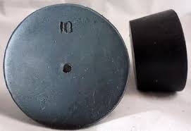 Size No. 10 - Black Rubber Stopper - 1 Hole (Qty. 1)