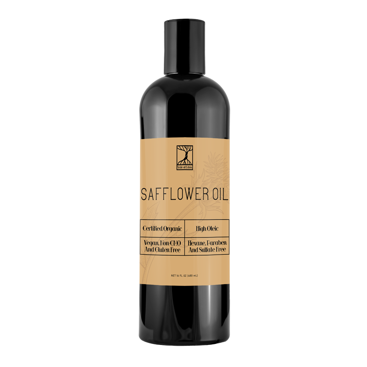 Certified Organic, High Oleic, Non-GMO, Safflower Oil, 16 fl oz