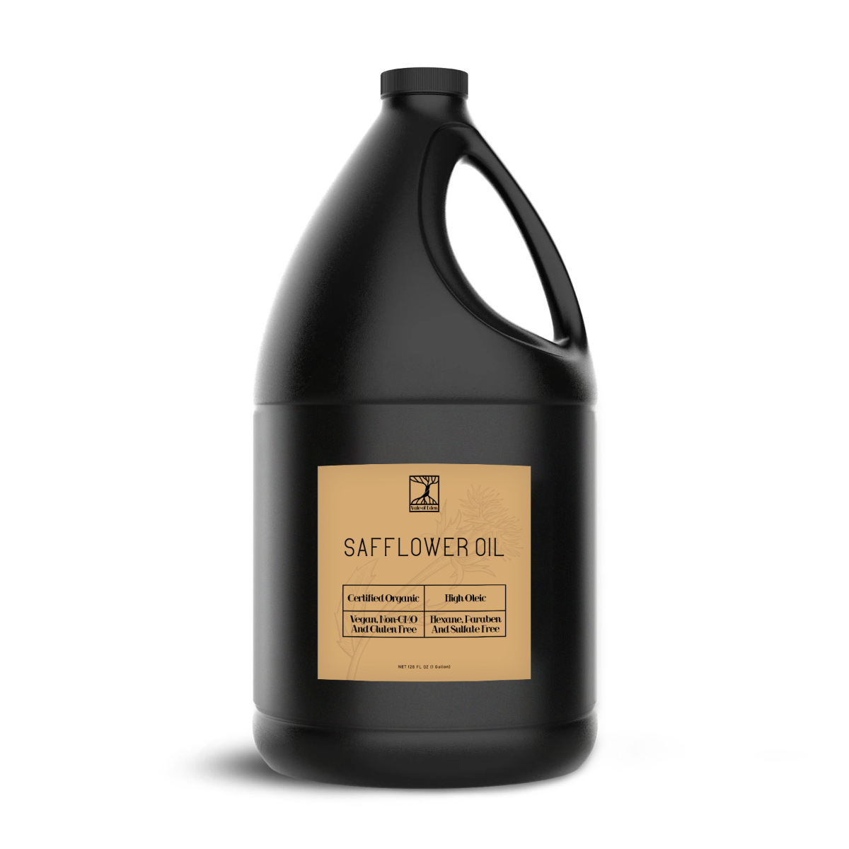 Safflower Oil, Certified Organic, High Oleic, Vegan, Non-GMO, 1 Gallon