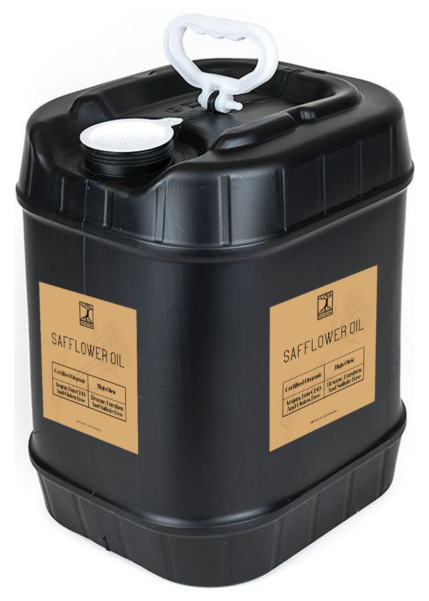 Certified Organic, High Oleic, Vegan, Non-GMO, Safflower Oil, 5 Gallon