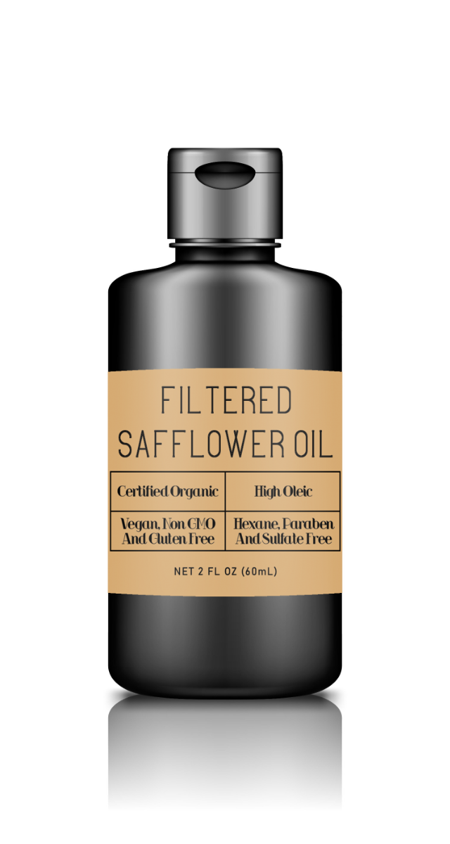 Filtered Safflower Oil, Certified Organic, High Oleic, Non-GMO, 2 fl oz