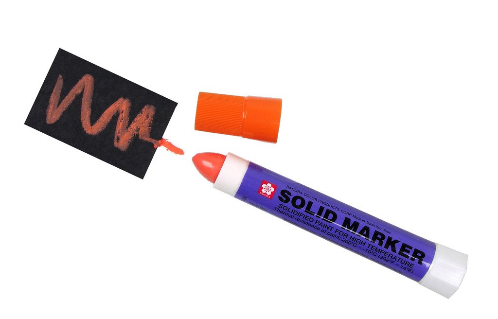 Solid Marker - Solidified Paint for High Temperature - Orange