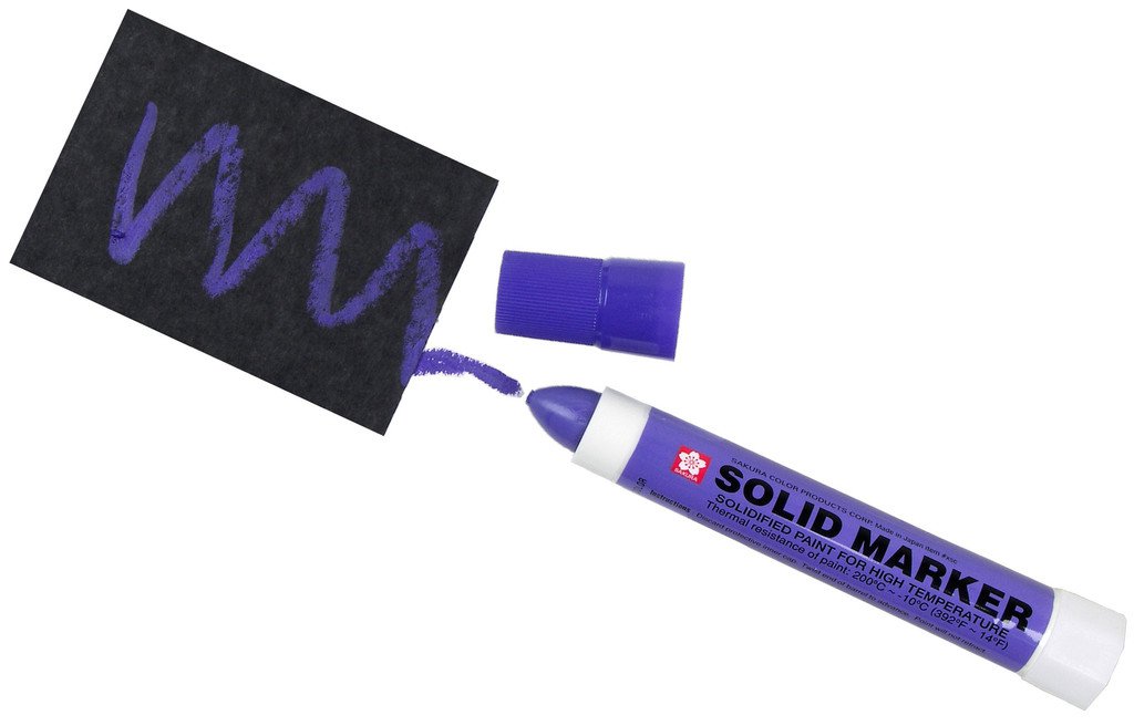Solid Marker - Solidified Paint for High Temperature - Purple