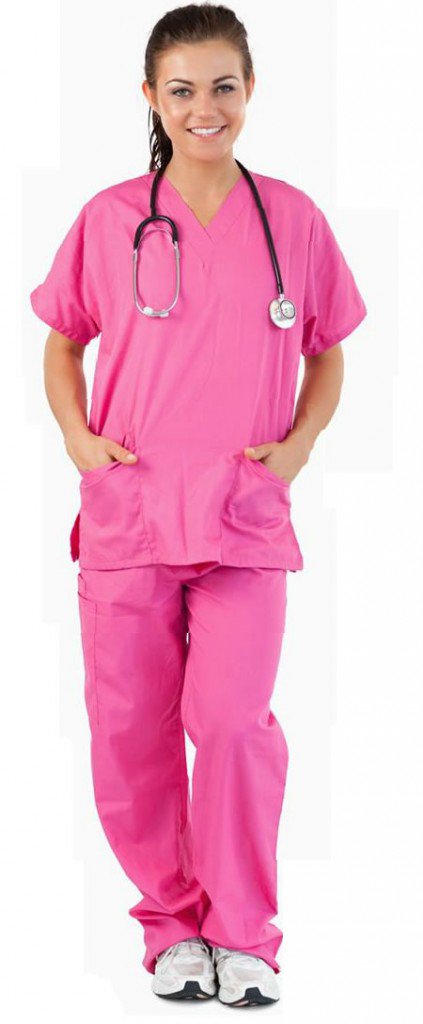 Solid Scrub Set-Navy-X Large