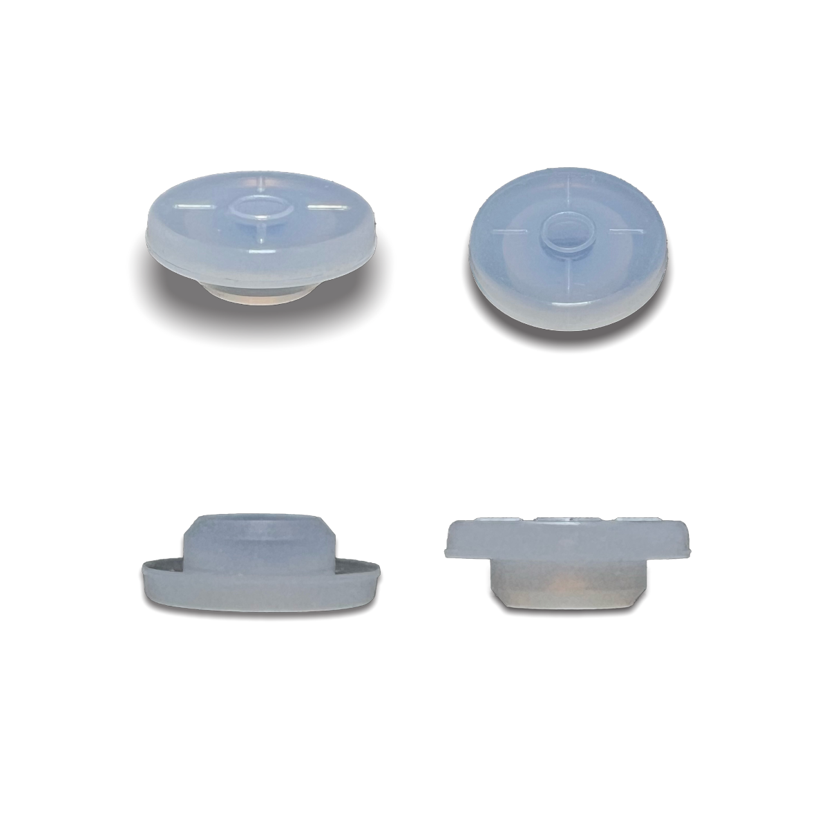 Silicone Vial Stopper, Clear, 20mm, Qty. 1000