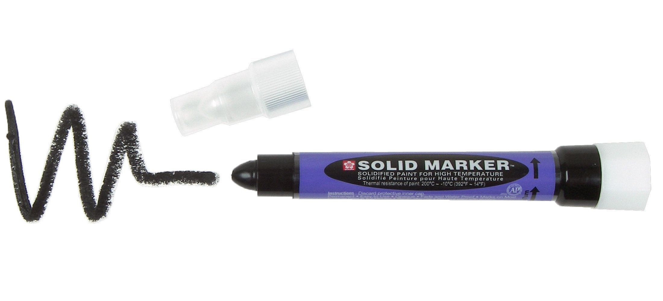 Slim Solid Marker - High Temperature - Black