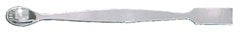 Spatulas, Stainless Steel, Flat and Spoon, 8" (20cm) long