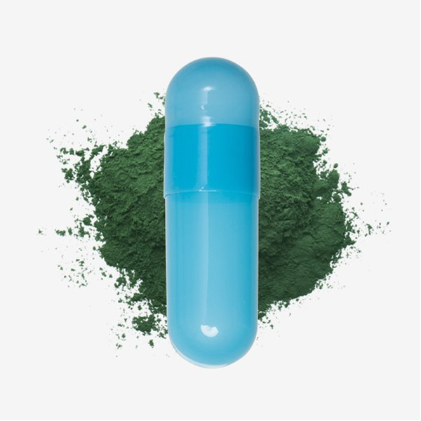 Titanium Dioxide (TiO2) Free, Spirulina Colored Empty Vegetarian Capsules Size 00, Blue, Qty 500