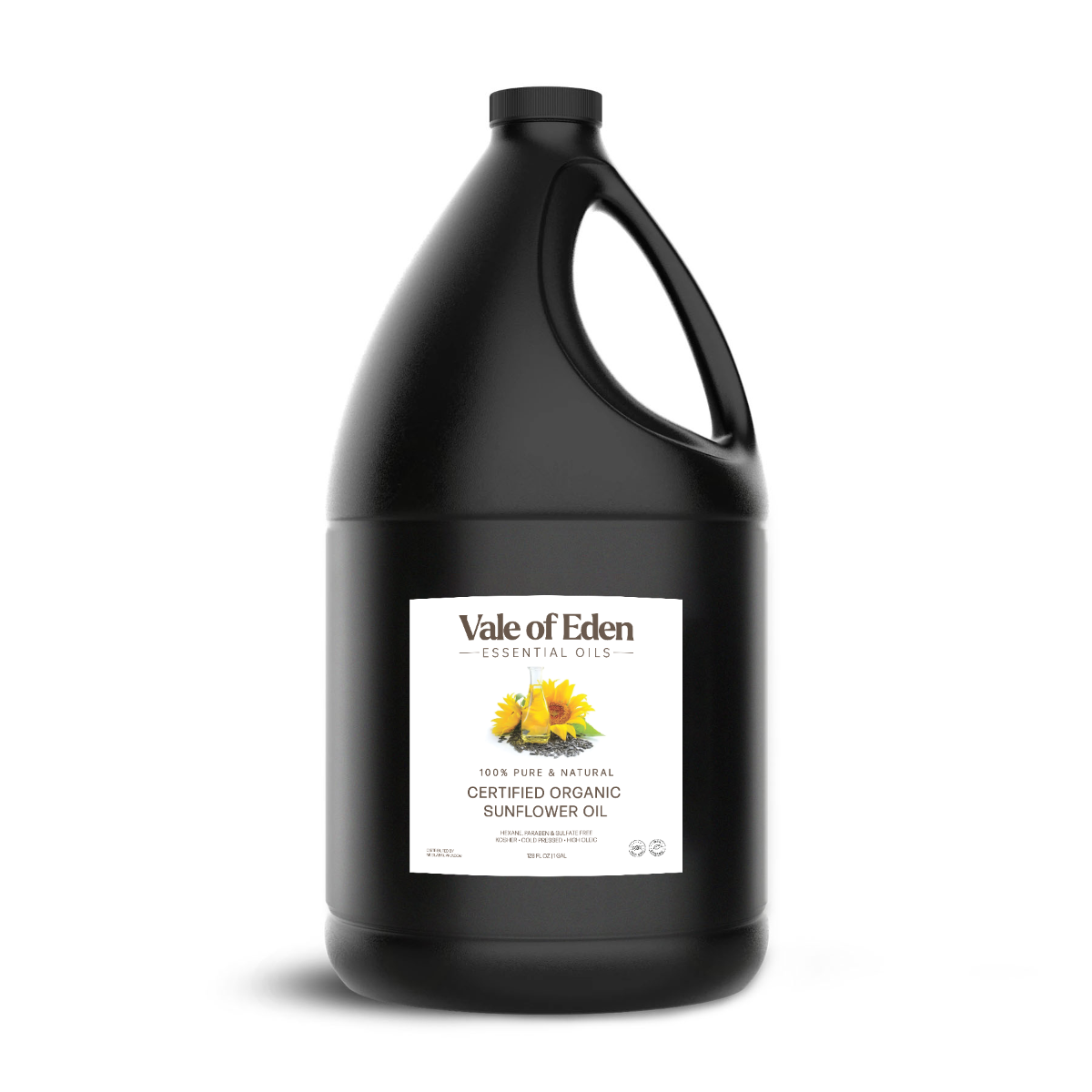 High Oleic Sunflower Oil, Certified Organic, Non-GMO, 1 Gallon