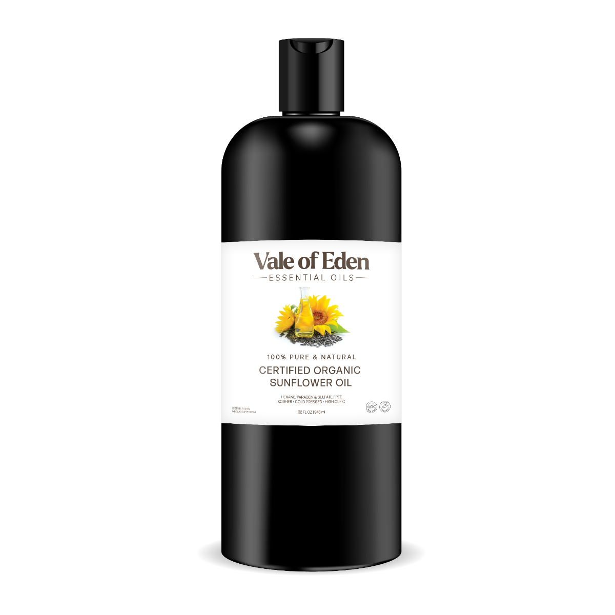 High Oleic Sunflower Oil, Certified Organic, Non-GMO, 32 fl oz