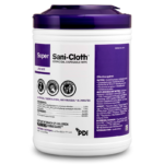 PDI Super Sani-Cloth Germicidal Disposable Wipes, 1 canister of 160 wipes