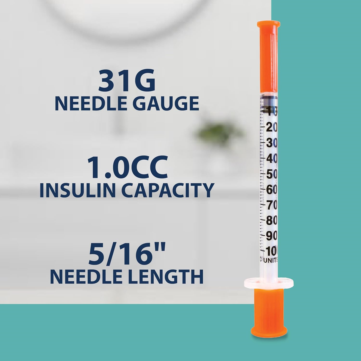 TRUEplus Insulin Syringes 1cc x 31G x 5/16", BX 100