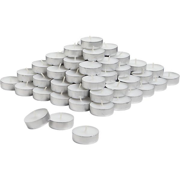 Tealight Candles, Unscented, Qty. 100