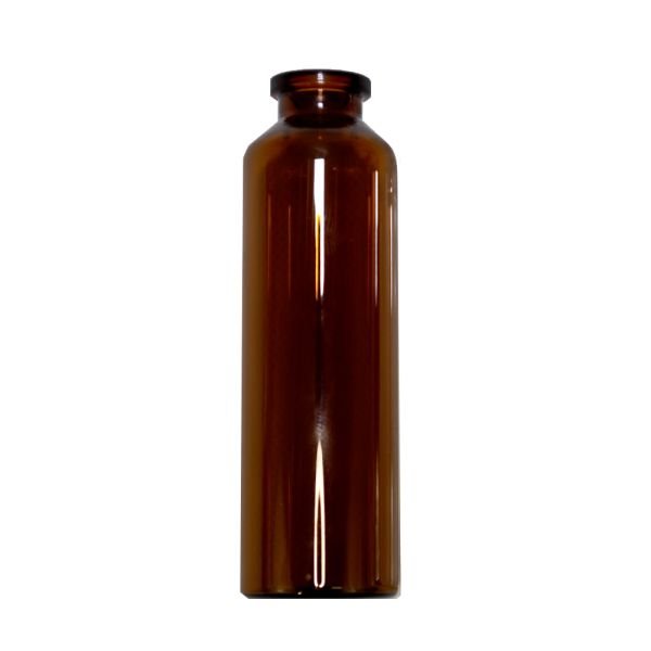 RLS 50mL Tubular Amber Glass Serum Vials by Med Lab Supply