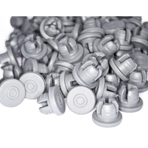20mm Lyophilization Stoppers 3-Pronged Gray