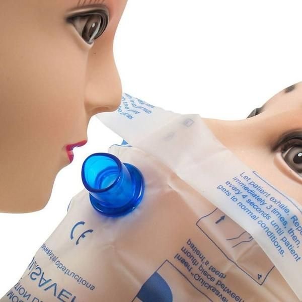 ADC Adsafe Plus CPR Face Shield with 1 Way Valve, Orange or Royal Blue