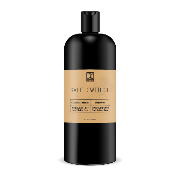 Certified Organic, High Oleic, Non-GMO, Vegan, Hexane Free: Safflower Oil