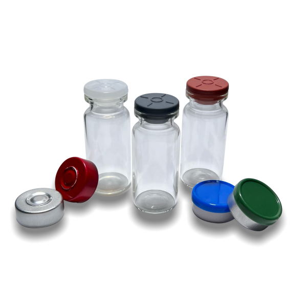 Silicone Vial Stoppers for Vials, Clear, 20mm